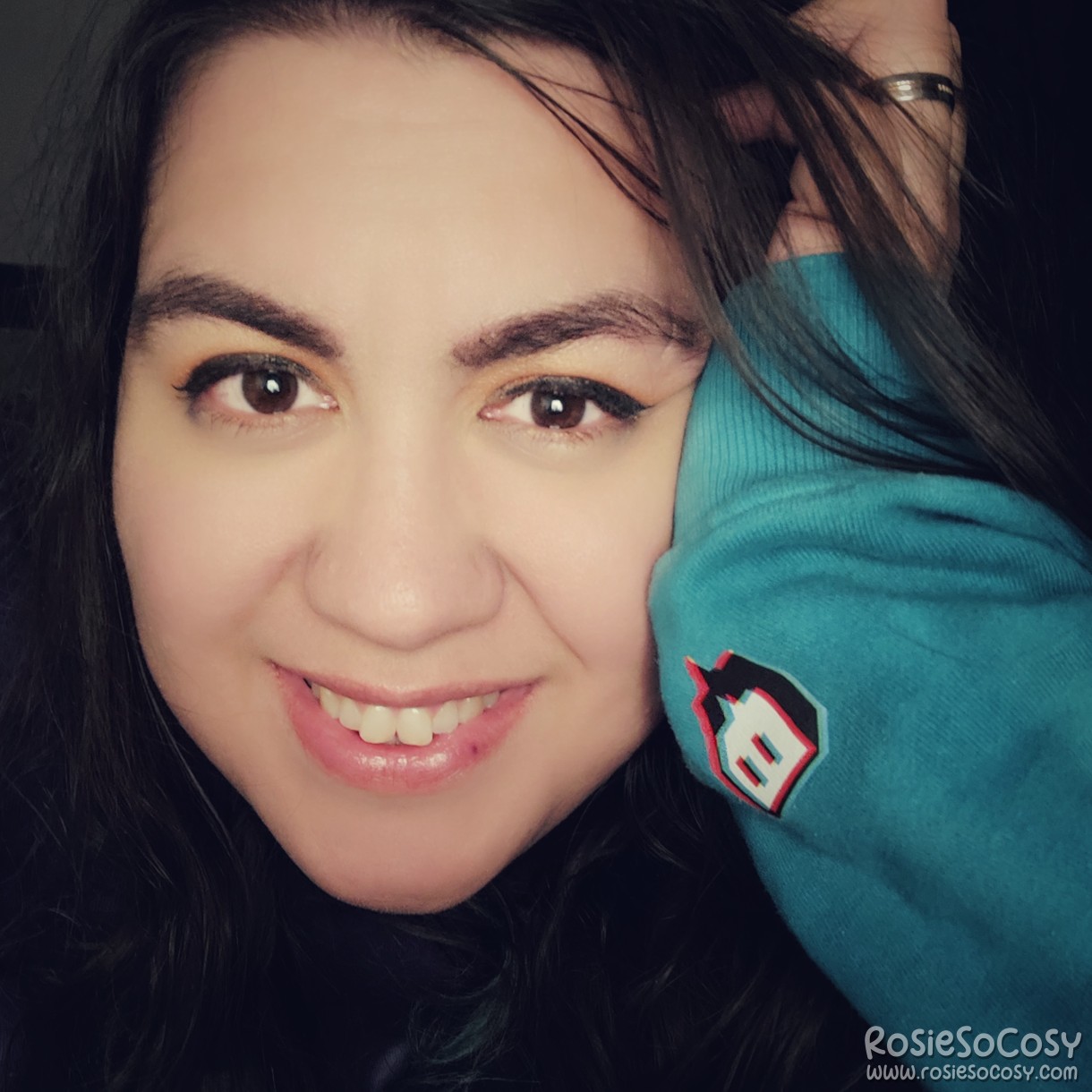 Rosie selfie, tired but happy